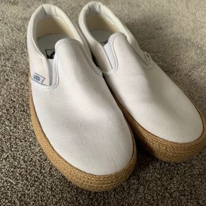 White Slip on Vans